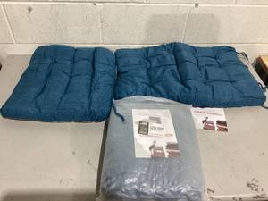lot 430 image: LOT OF 3 Rocking Chair Cushions