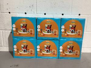 lot 446 image: LOT OF 6 Mondo Llama Paint-your-Own Ceramic Gnome Garden DIY Art Kit