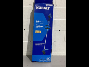 lot 437 image: Kobalt 24-volt 14-in Straight Shaft Battery String Trimmer 4 Ah