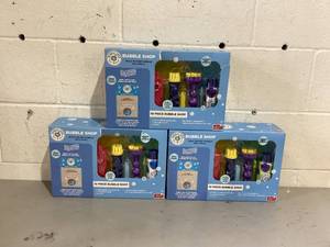 lot 487 image: LOT OF 3 Bubble Tree Bubble Shop - 10pc
