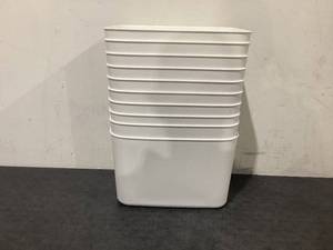 lot 514 image: 10PCS Mainstays Medium Plastic Storage Bin