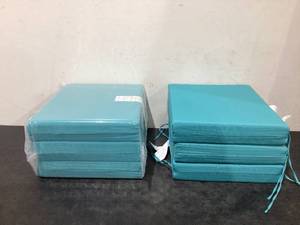 lot 531 image: 6PCS 18.5x16 Blue Seat Cushions