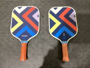 lot 541 image: LOT OF 2 Carbon Pickleball Paddle - Embark