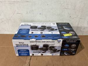 lot 274 image: Ninja NeverStick Essential 10-Piece Cookware Set
