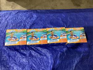 lot 677 image: LOT OF 4 NERF Super Soaker Megaforce Battle Tank Ride-On Inflatable Pool Float with Pool-Fed Mega Water Blaster
