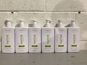 lot 689 image: LOT OF 6 Native Coconut Milk & Turmeric Curl Care Shampoo