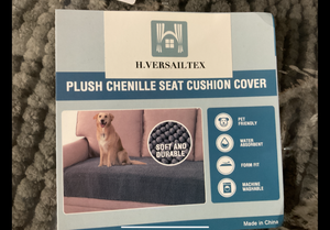lot 755 image: LOT OF 2 Plush Chenille Pet Bed Covers