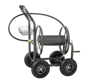 lot 75 image: Expert Gardener Steel Mobile Hose Reel Cart
