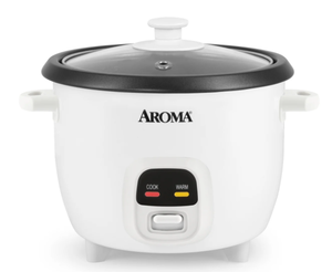 lot 628 image: LOT OF 2 Aroma 6-Cup (Cooked) Rice & Grain Cooker