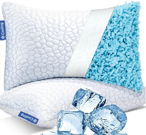 lot 647 image: 2PCS Queen Size QUTOOL Cooling Pillows for Sleeping