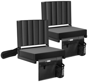 lot 658 image: 2PCS VIVOHOME Stadium Seats with Back Support and Cushion