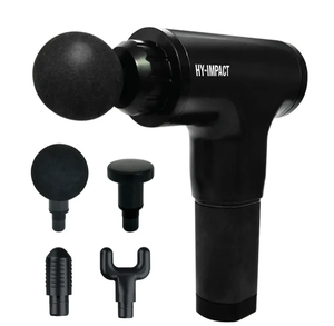 lot 668 image: HY-IMPACT Deep Tissue Cordless Muscle Massager with Four Interchangeable Massaging Heads
