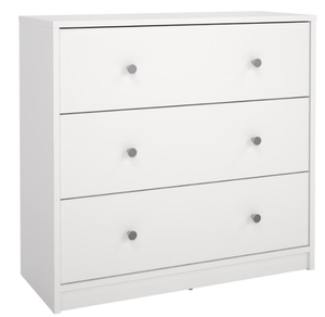 lot 48 image: May Chest 3 drawers- White