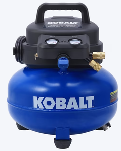 lot 69 image: Kobalt 6-Gallon Portable Electric 150 PSI Pancake Air Compressor