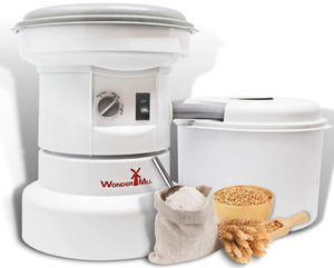 lot 85 image: Powerful High Speed Electric Grain Mill Grinder for Healthy Gluten-Free Flours - Grain Grinder Mill, Wheat Grinder, Flour Mill Machine and Flour Mill Grinder for Home and Professional Use - Wondermill