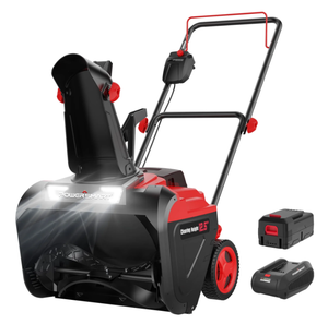lot 93 image: PowerSmart 40V 21 Single Stage Cordless Snow Blower,Battery and Charger Included,LED,HB2421A