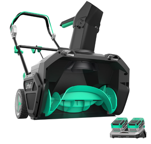 lot 94 image: Litheli Cordless Snow Blower, 2x20V (40V) 20 Inch Snow Thrower with Brushless Motor Electric Snow Remove Machine, 2 x4.0 Ah Batteries & Charger, Single-Stage