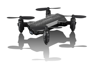 lot 577 image: Voyage Aeronautics VA-1000 HD Streaming Drone with Wide-Angle Lens- Black Color - Size- 7 inches