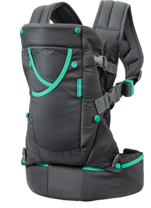 lot 586 image: Infantino Carry On Active - Ergonomic Multi-Pocket Infant & Toddler Carrier, 8-40 lbs, with Padded Straps, Lumbar Belt Storage & Pacifier Loop