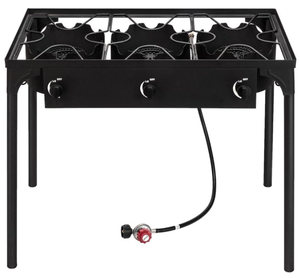 lot 603 image: Portable Propane Stove with High Pressure Cast Iron