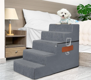 lot 729 image: Supet Dog Stairs for Small Medium Dogs to Get on Bed