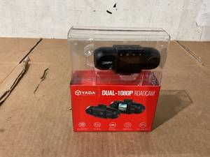 lot 65 image: YADA 1080P Dual Camera Dashcam, 120 Degree Wide Angle Lens, 1.5 LCD Screen, G-Sensor Technology with Park and Record Mode