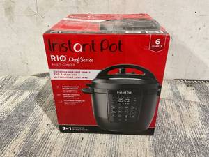 lot 795 image: Instant Pot RIO Chef Series 6 Qt Pressure Cooker and Multi-Cooker