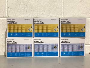 lot 717 image: LOT OF 6 100ct Room Essentials String Lights