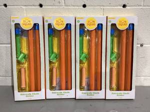 lot 719 image: LOT OF 4 Sun Squad 3 Sidewalk Chalk Holder