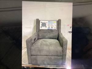 lot 79 image: Baby Relax Otto 4-in-1 Nursery Swivel Glider Rocker Power Recliner with USB Ports