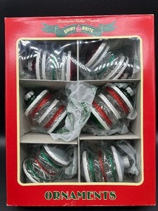 lot 164 image: SHINYBRITE Christmas Confetti Glass Lanterns MIB #2