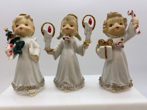 lot 6 image: Vintage Set of 3 LEFTON Angels