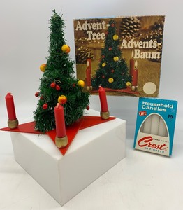 lot 23 image: Vintage ADVENT Trees - QTY 2 - WEST GERMANY