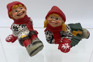 lot 26 image: CANDY DESIGNS - Norway Boy and Girl Figurines