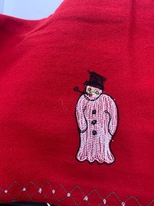 lot 30 image: LAURA MEGROZ Christmas Wool Throw