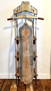 lot 138 image: MID CENTURY VINTAGE Wooden COMET Sled