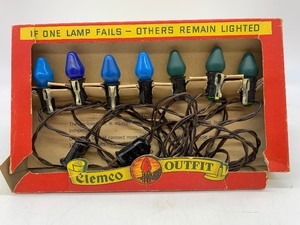 lot 44 image: Vintage CLEMCO Mazda Lamps String Lights