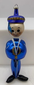 lot 54 image: Vintage DE CARLINI Hand Blown Glass Soldier Ornament - ITALY