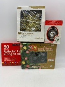 lot 87 image: 4 Boxed Sets of Christmas Lights