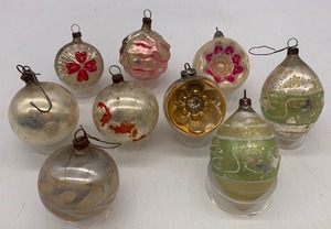 lot 96 image: Vintage Antique Ornaments including Indent Reflectors