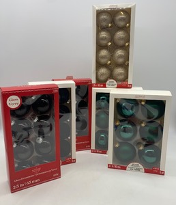 lot 104 image: 6 Boxes of Christmas Ornaments NIB