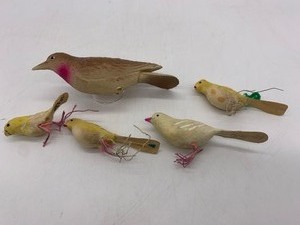 lot 110 image: Vintage Assorted Bird Ornaments - Japan