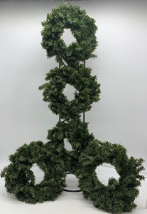 lot 120 image: 10 Faux Pine Wreaths - QTY 5
