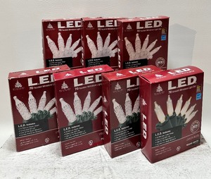 lot 268 image: MIB LED Christmas Lights, 3 Varieties - QTY 5