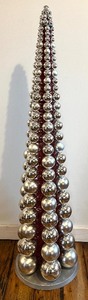 lot 372 image: MCM Retro Vintage Christmas Tree with Interior Bottle Brush Tree - RARE