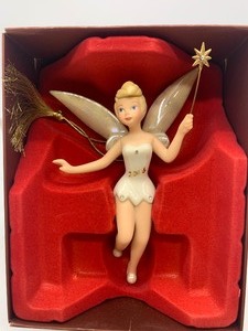 lot 296 image: LENOX Holiday 2008 Twinkle Tinkerbell Ornament NIB