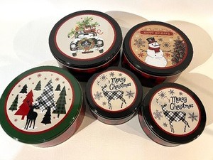 lot 149 image: ASSORTED HOLIDAY TINS including 2 Sizes