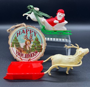 lot 353 image: Vintage Christmas Delights including REINDEER and SLEIGH 