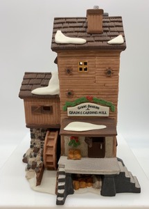 lot 487 image: DEPT 56 Dickens Village Series, Great Denton Grain and Carding Mill House