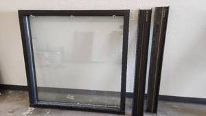 lot 016 image: 48 x 48 Aluminum-Framed Commercial Storefront Window